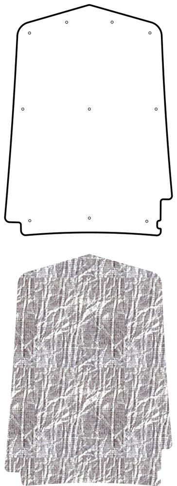 1968-72 C3 Corvette QuietRide Solutions AcoustiHood Under Hood Cover Smooth